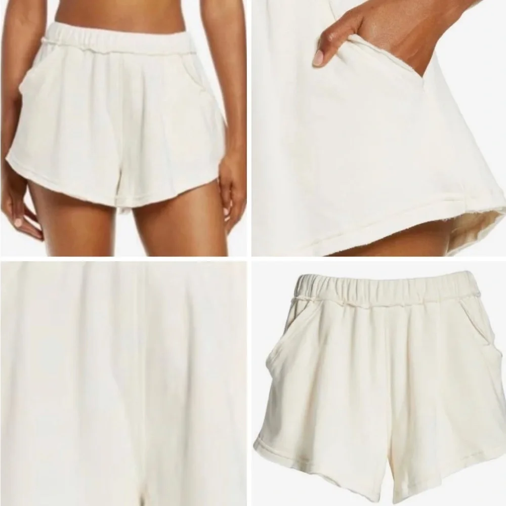 💫 FREE PEOPLE® The Way You Move Shorts Size XS Ivory NWT